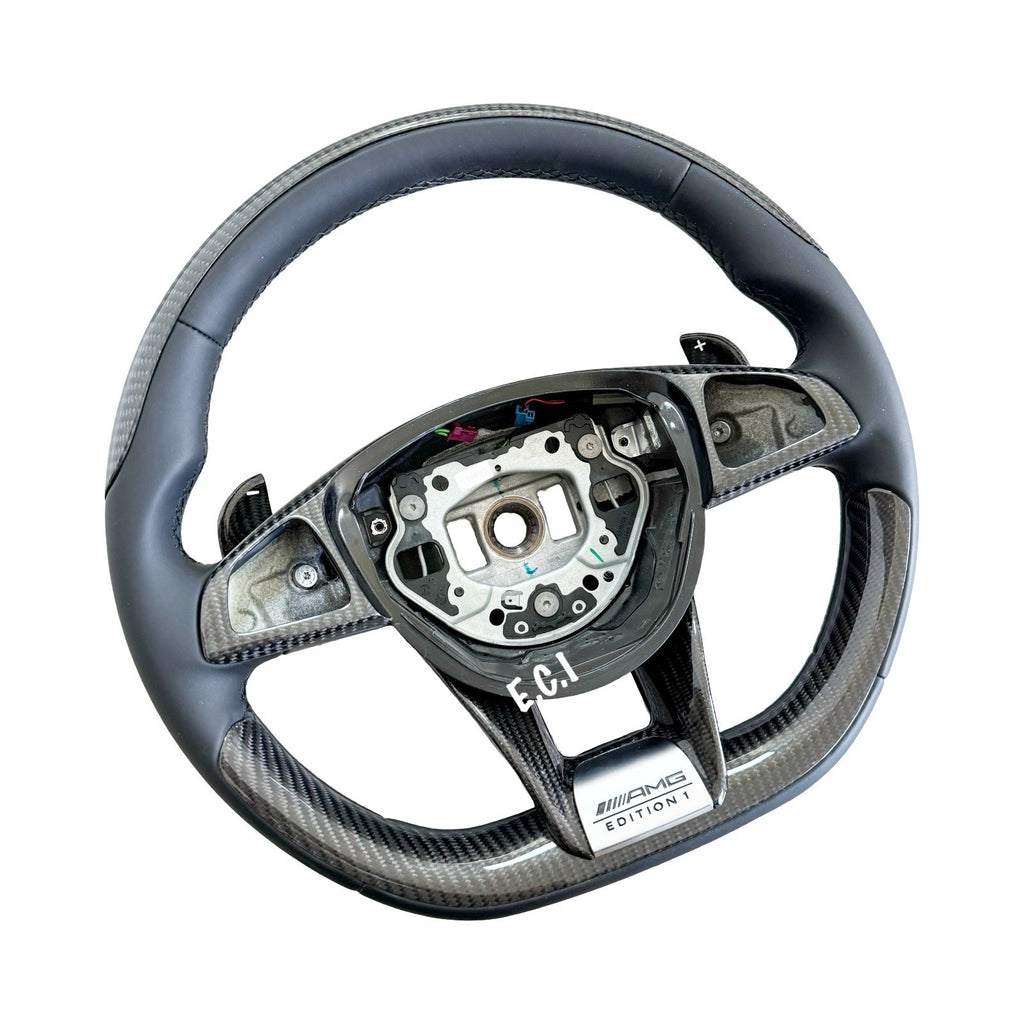 GENUINE MERCEDES CLS63 C63 S63 GLE63 GLS63 CLA45 E63 CARBON FIBER STEERING WHEEL