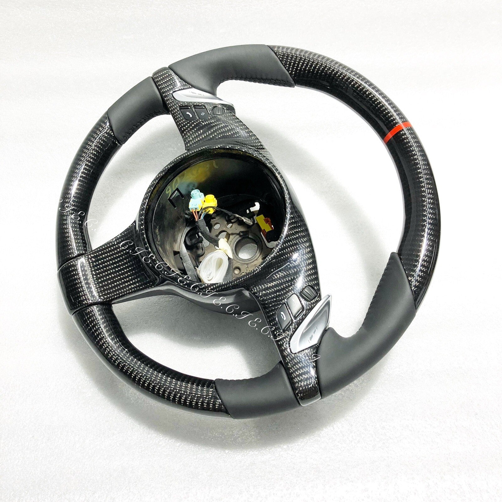 PORSCHE OEM 991 CAYENNE 970 PANAMERA BOXSTER CAYMAN CARBON FIBER STEERING WHEEL