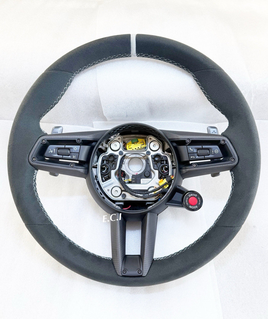 OEM Porsche 992 GT3 CARRERA T GTS STEERING WHEEL ALCANTARA CARBON HEATED CHALK