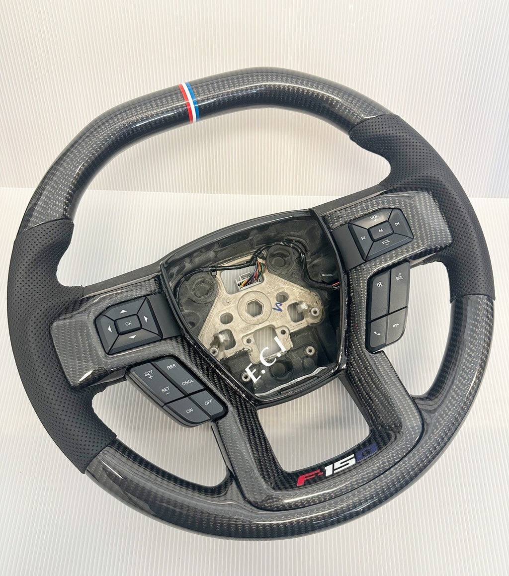 2016~2021 GENUINE FORD F150 CARBON FIBER STEERING WHEEL USA LIMITED COLOR