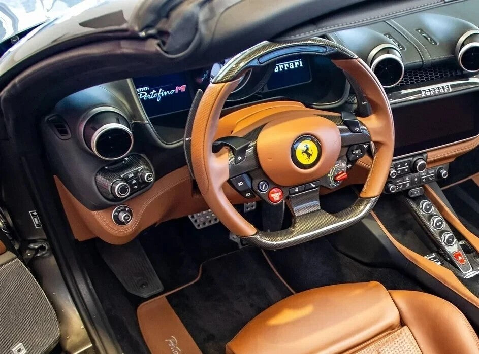 OEM Ferrari Portofino M Center Middle Navigation Radio U Dash CARBON FIBER Panel
