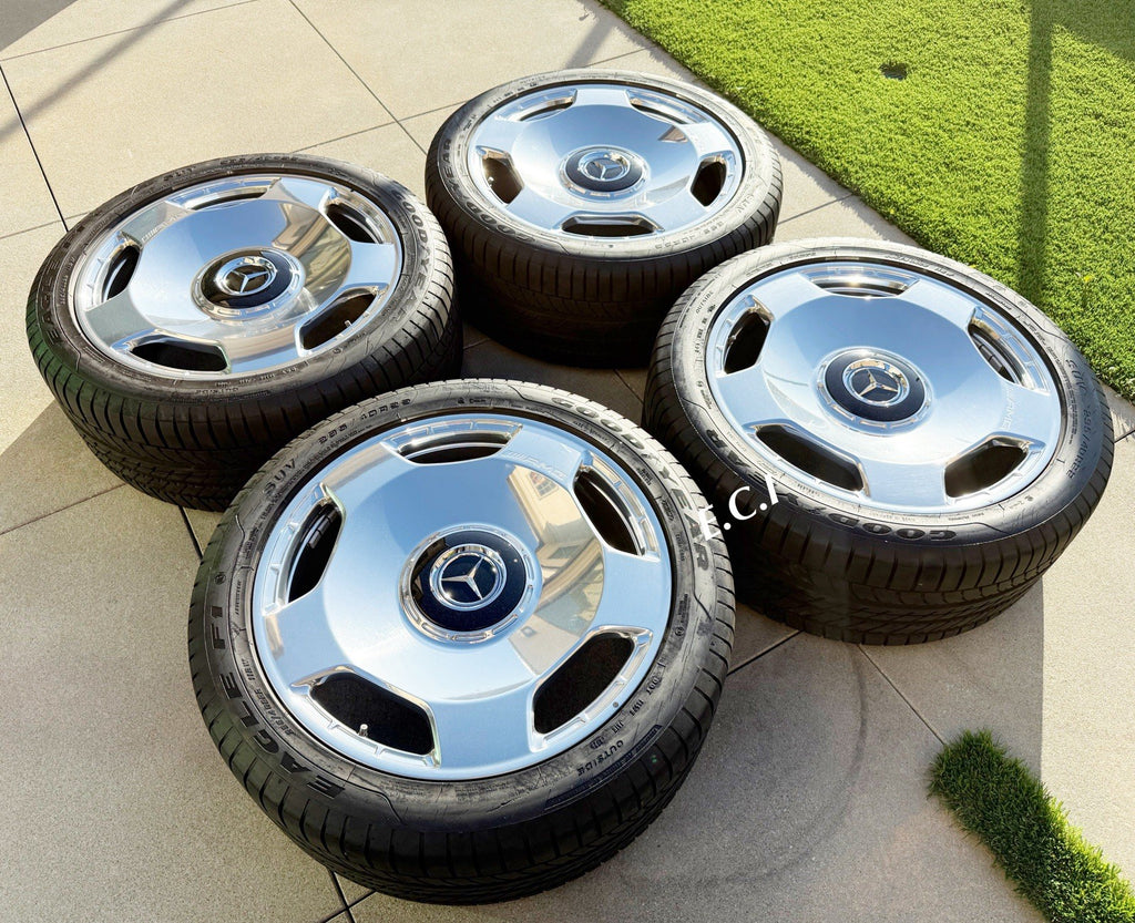 2026 FACTORY MERCEDES AMG G63 G550 22 RIMS WHEELS TIRES  13~26 MONOBLOCK CHROME