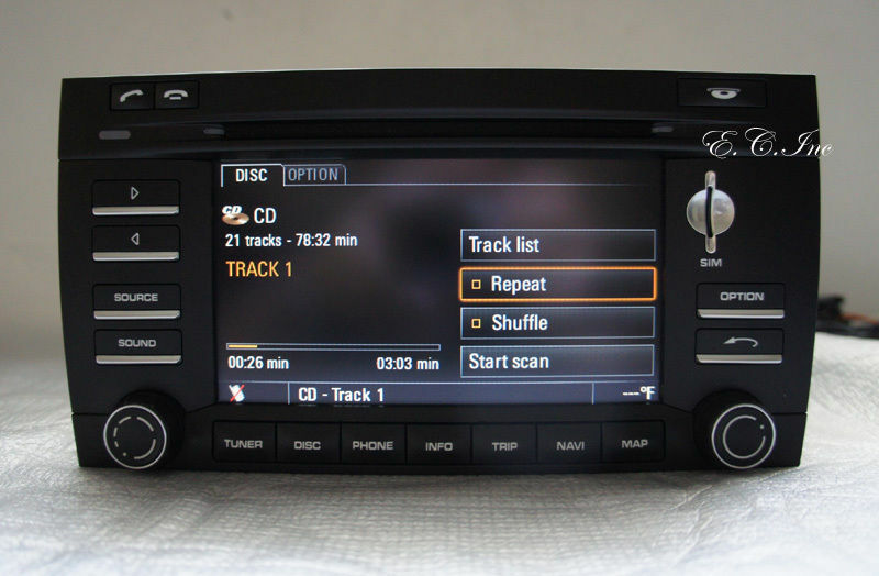 OEM 09 10 Porsche 95564297000 Cayenne S Turbo PCM3 Touch Screen HD Navigation XM