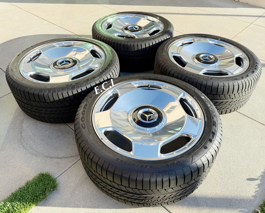 2026 FACTORY MERCEDES AMG G63 G550 22 RIMS WHEELS TIRES  13~26 MONOBLOCK CHROME