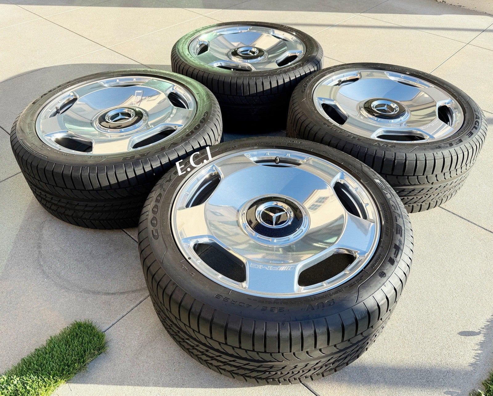 2026 FACTORY MERCEDES AMG G63 G550 22 RIMS WHEELS TIRES  13~26 MONOBLOCK CHROME