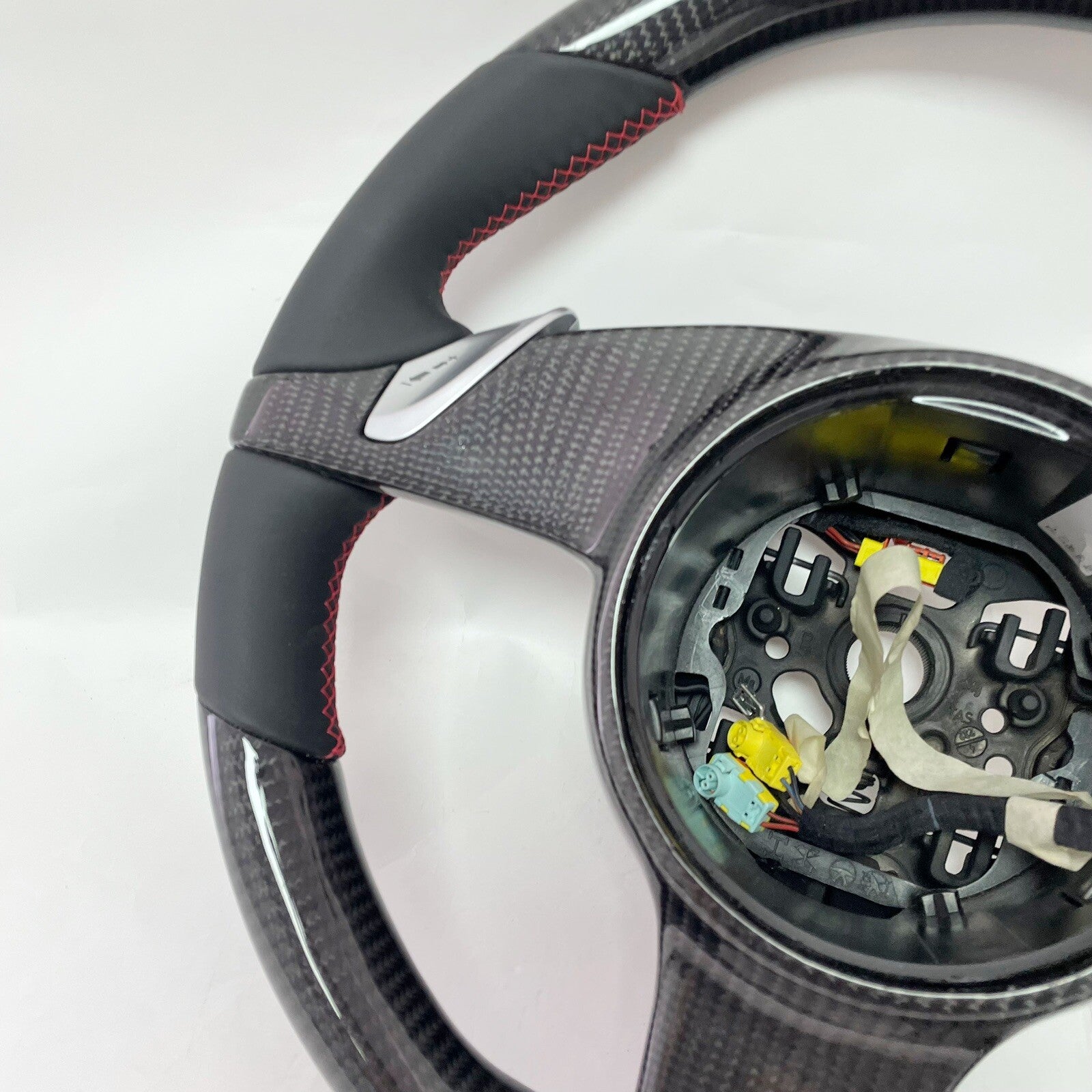 OEM PORSCHE 991 958 997 PANAMERA BOXSTER CAYMAN CARBON FIBER STEERING WHEEL RED