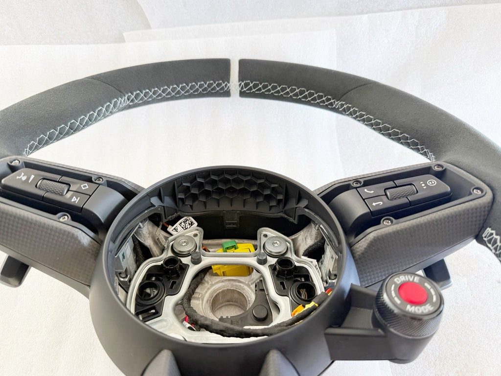 OEM Porsche 992 GT3 CARRERA T GTS STEERING WHEEL ALCANTARA CARBON HEATED CHALK