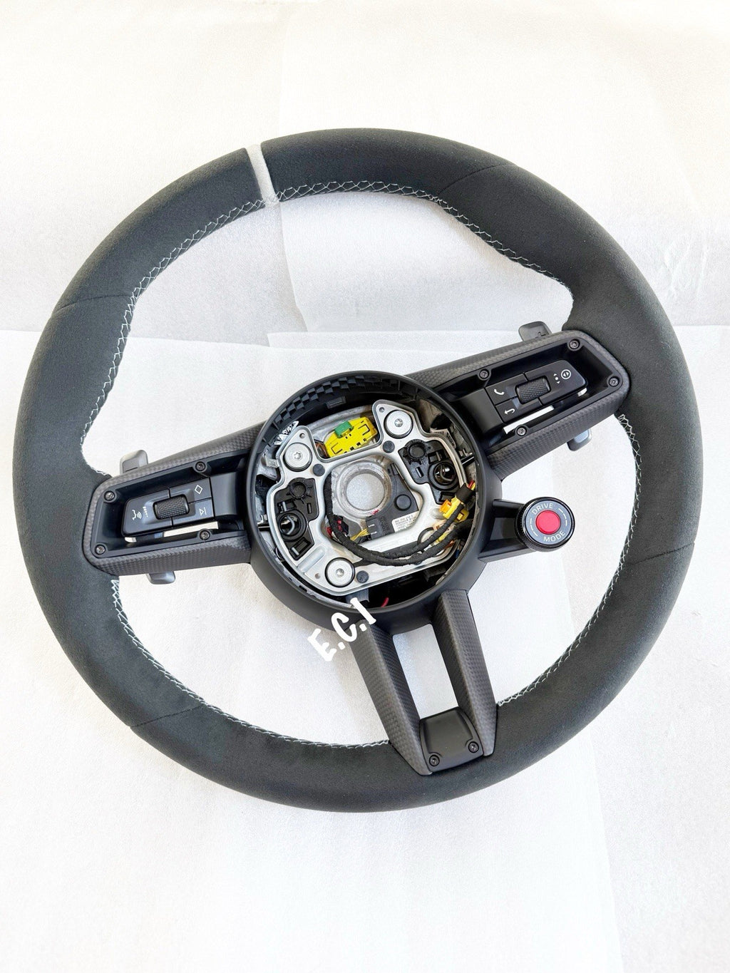OEM Porsche 992 GT3 CARRERA T GTS STEERING WHEEL ALCANTARA CARBON HEATED CHALK