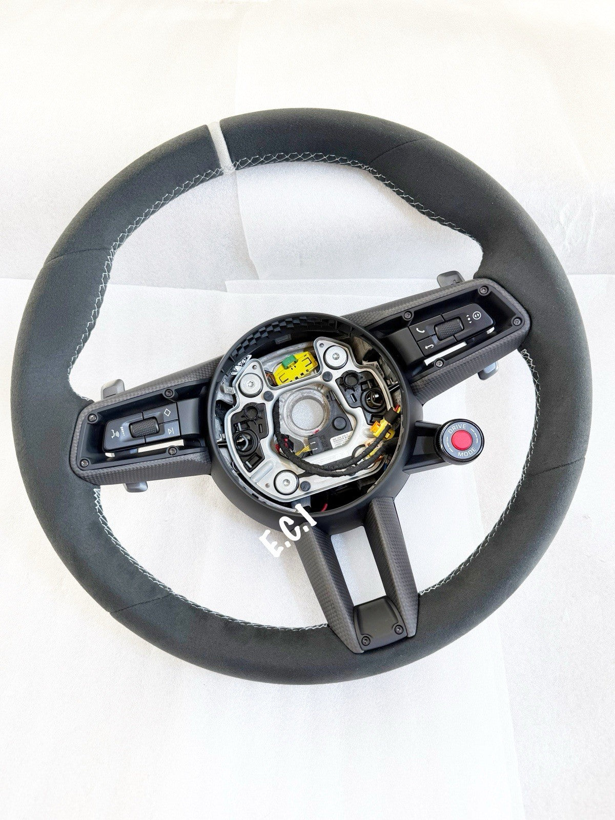 OEM Porsche 992 GT3 CARRERA T GTS STEERING WHEEL ALCANTARA CARBON HEATED CHALK