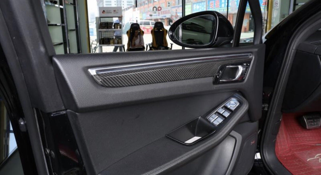 2019-2021 PORSCHE MACAN 95B TURBO FULL CARBON FIBER Dash Interior Trim SET