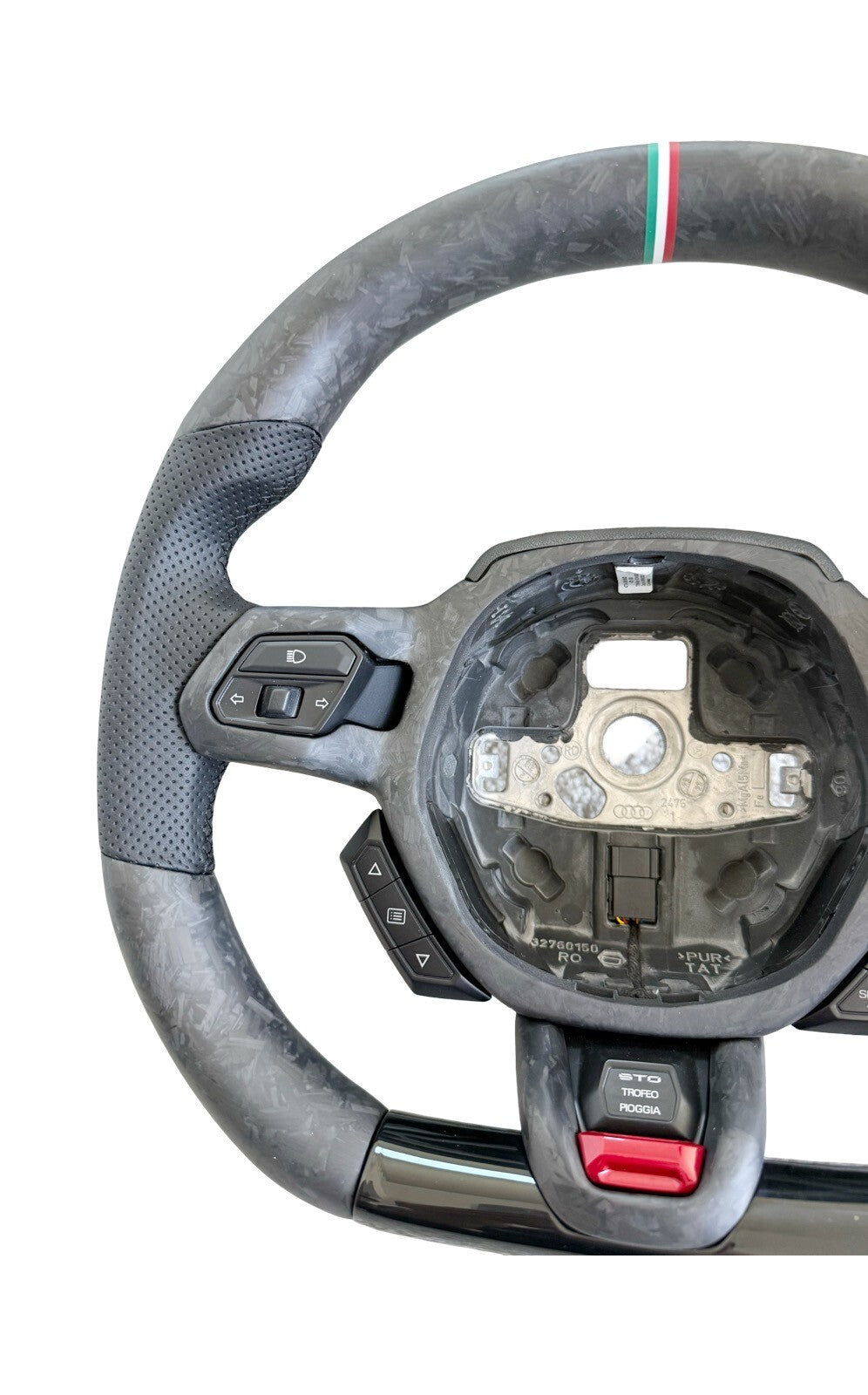 GENUINE OEM LAMBORGHINI HURACAN PERFORMANTE EVO STO FORGED CARBON STEERING WHEEL