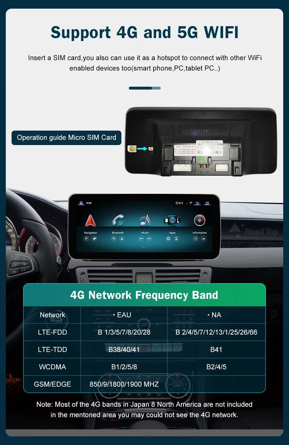 10.25 Mercedes W463 G350 G550 G63 G65 Navigation Screen Monitor WIRELESS CARPLAY