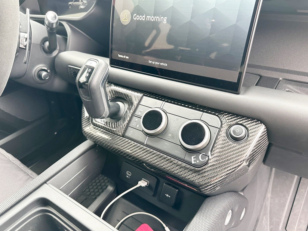 Land Rover Defender L663 90 110 V8 REAL Carbon Fiber Interior Dash Console Set