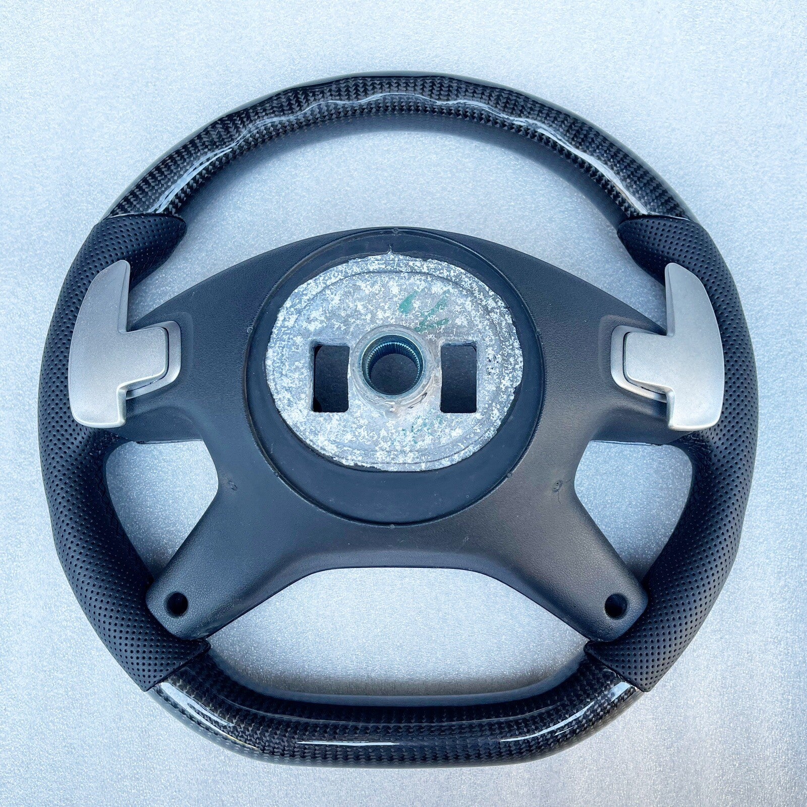 OEM MERCEDES AMG 13~18 G65 G63 ML63 GL63 G550 BLACK CARBON FIBER STEERING WHEEL