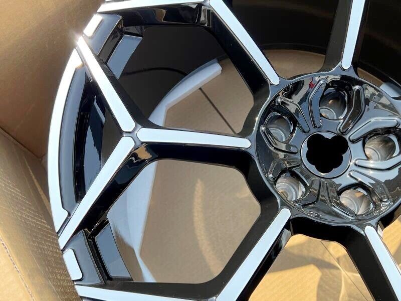 ⭐ FORGED WHEELS LAMBORGHINI URUS AVENTADOR HURACAN  24 inch  RIM SLIVER & BLACK