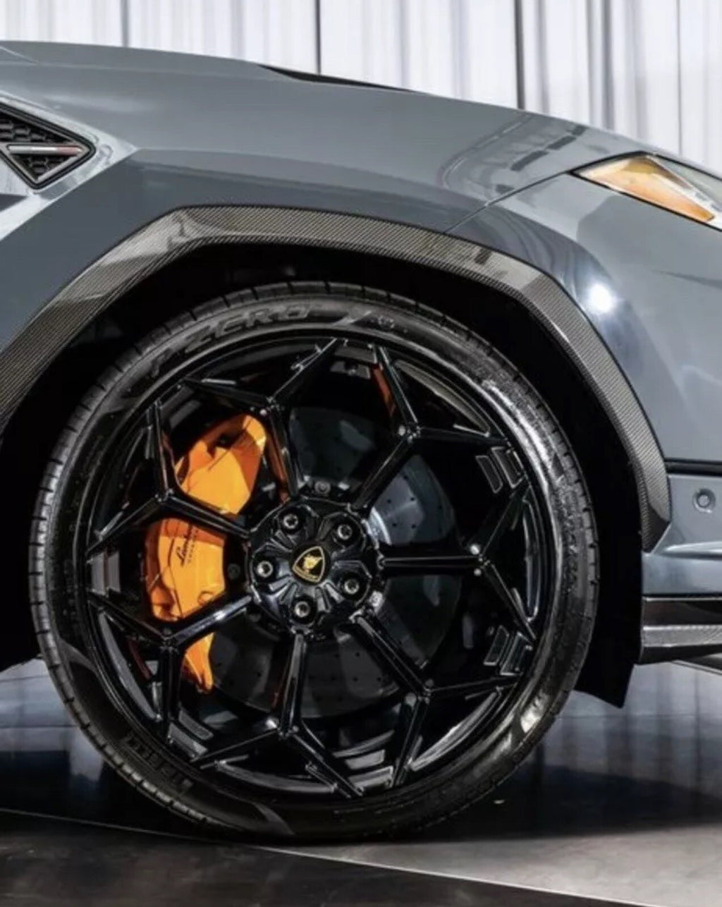 ⭐ FORGED WHEELS LAMBORGHINI URUS AVENTADOR HURACAN  24 inch  RIM SLIVER & BLACK