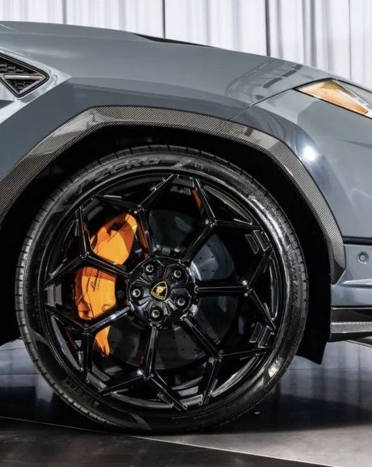 ⭐ FORGED WHEELS LAMBORGHINI URUS AVENTADOR HURACAN  24 inch  RIM SLIVER & BLACK