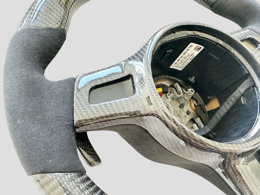 OEM PORSCHE 991 CAYENNE 970 PANAMERA BOXSTER CAYMAN CARBON FIBER STEERING WHEEL