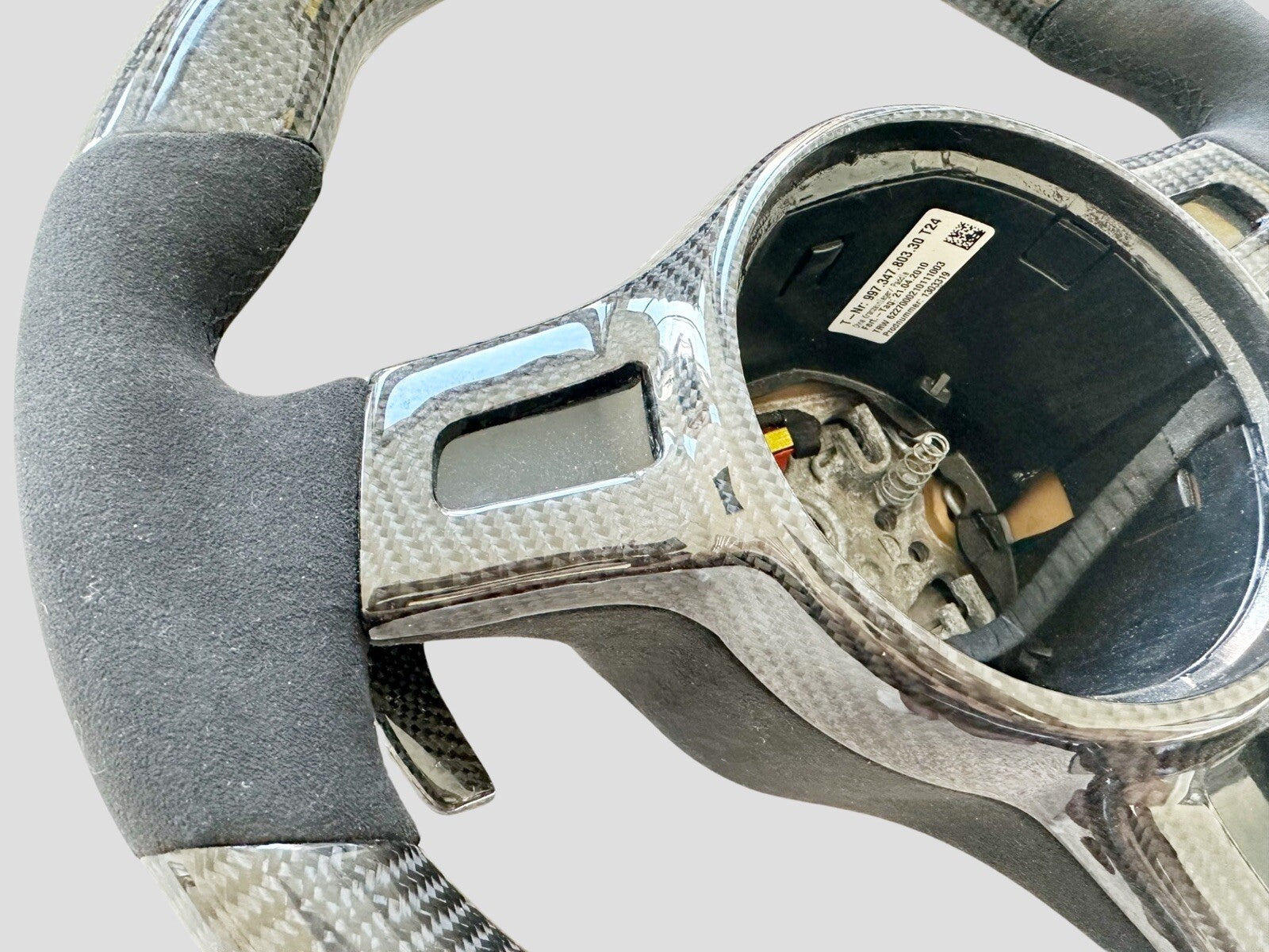OEM PORSCHE 991 CAYENNE 970 PANAMERA BOXSTER CAYMAN CARBON FIBER STEERING WHEEL