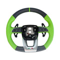 2026 OEM LAMBORGHINI URUS S SE ALCANTARA PERFORMANTE GREEN STITCH STEERING WHEEL