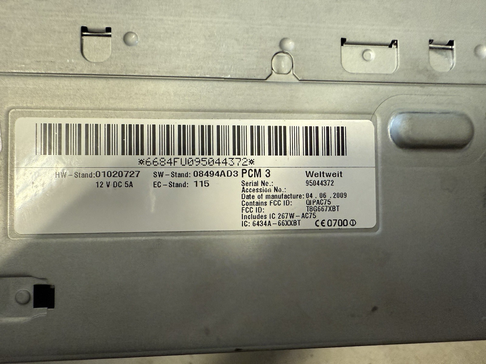 OEM 09 10 Porsche 95564297000 Cayenne S Turbo PCM3 Touch Screen HD Navigation XM