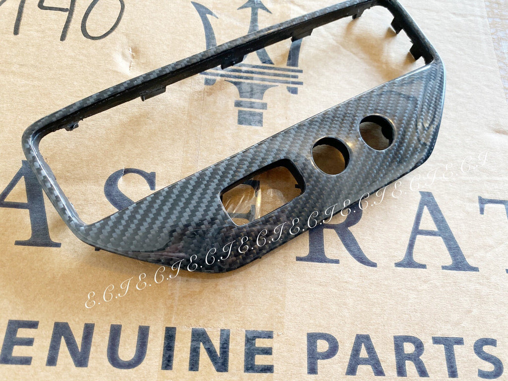 OEM Maserati Granturismo MC Center Dash AIR Control Panel Trim CARBON FIBER NEW