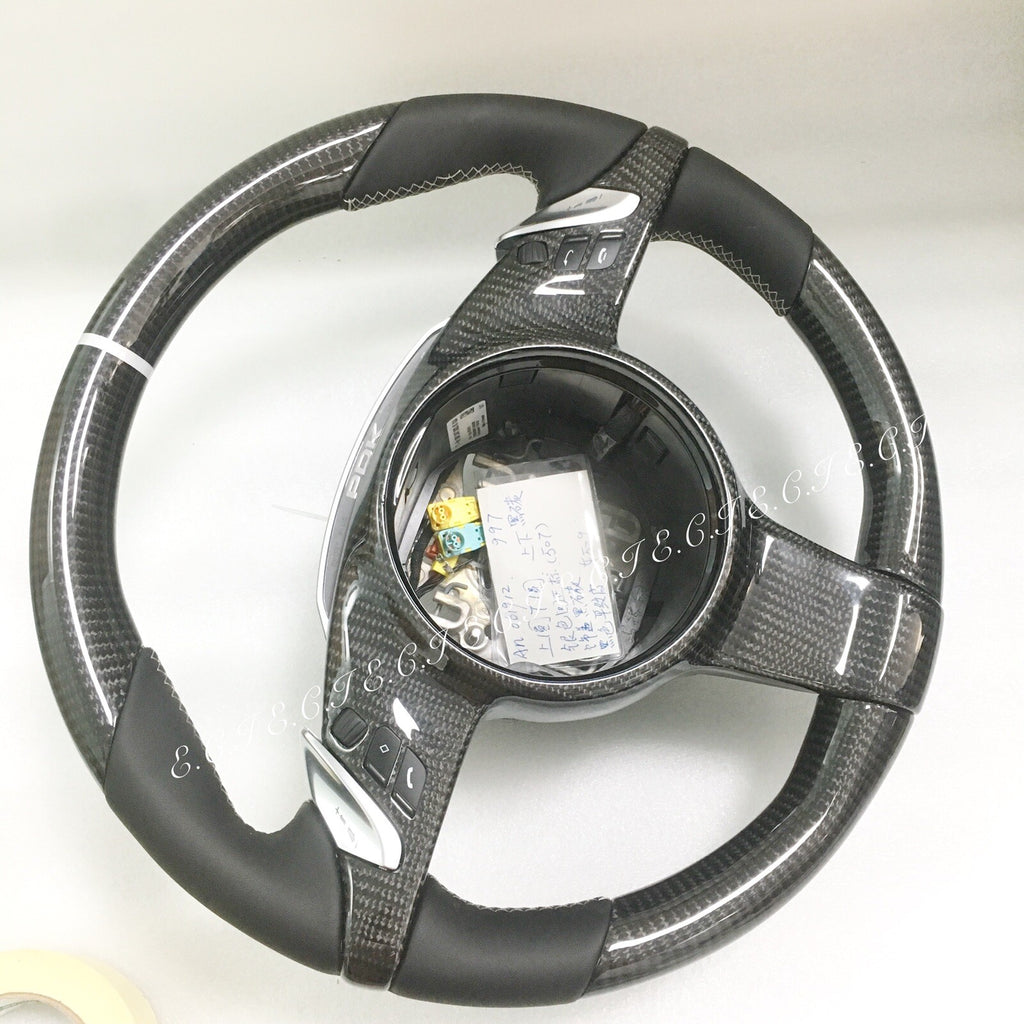 OEM PORSCHE 991 CAYENNE 970 PANAMERA BOXSTER CAYMAN CARBON FIBER STEERING WHEEL
