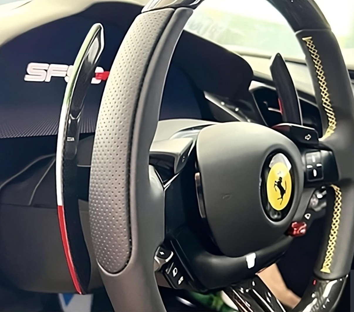 OEM Ferrari 488 F164 Portofino 812 GTC Carbon Fiber  F1 Long Paddle shifter Set
