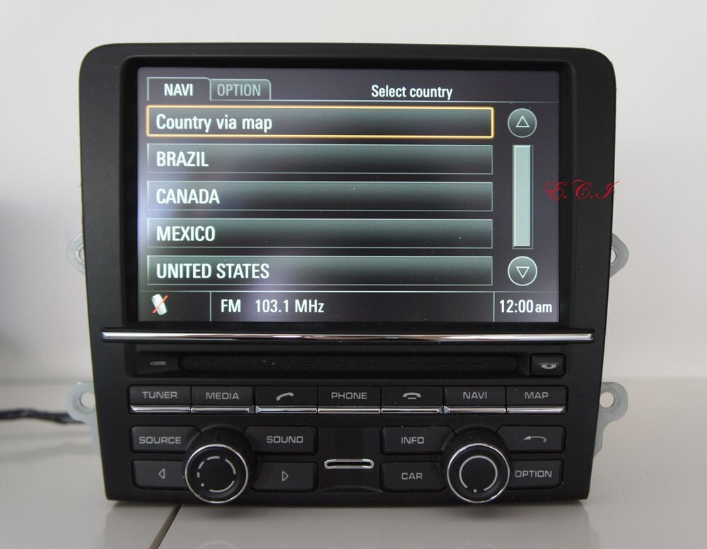 12~16 991 Porsche 911 CARRERA CAYMAN BOXSTER PCM3.1 40GB Navigation Radio