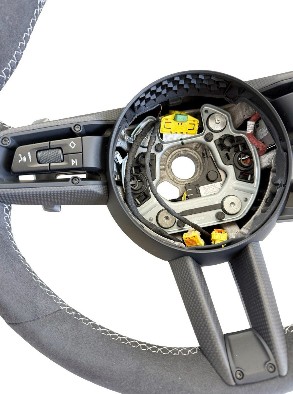 OEM Porsche 992 GT3 CARRERA GTS CAYENNE STEERING WHEEL ALCANTARA CARBON WHITE