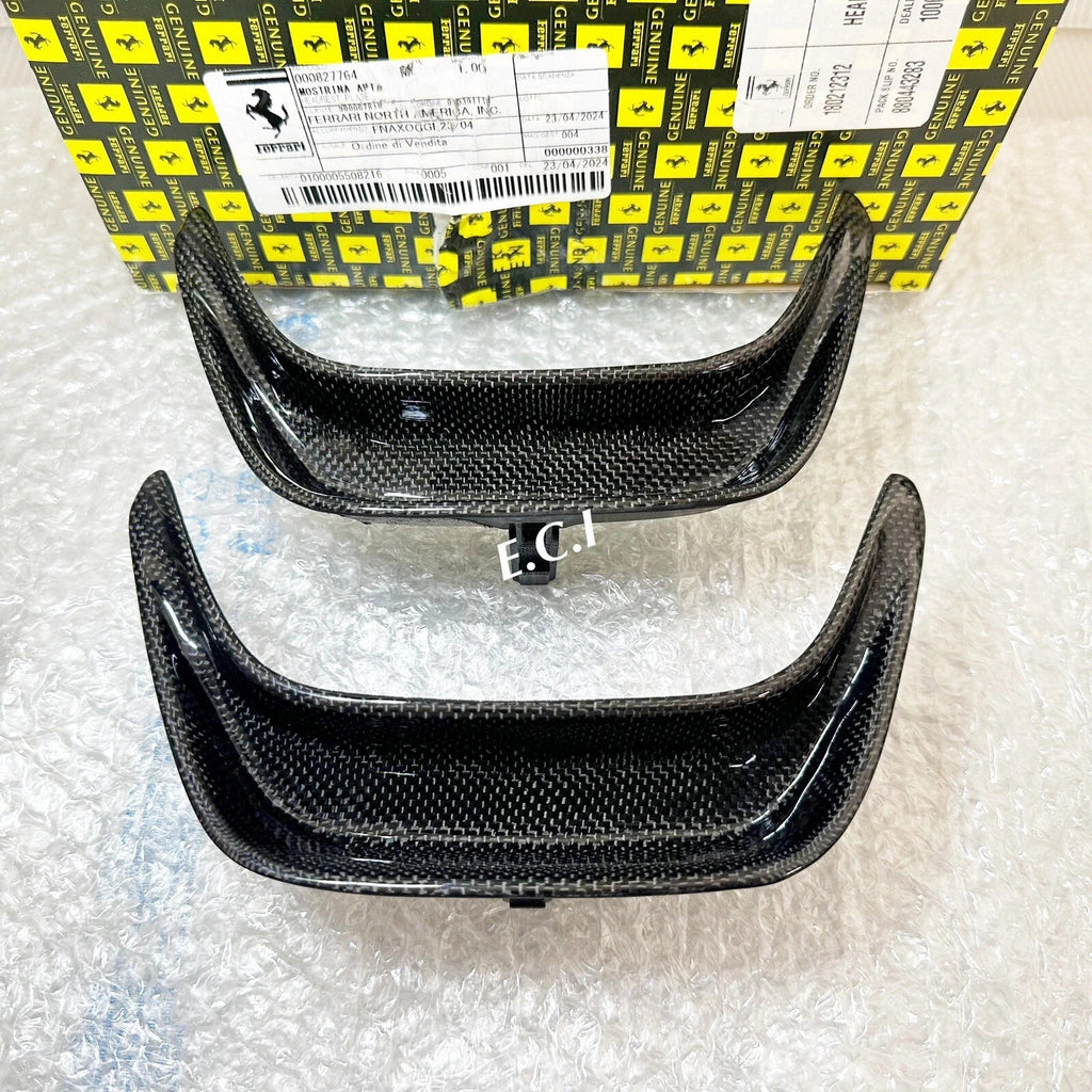 OEM Ferrari F164 Portofino M Carbon Fiber Center Console Headrest Bridge TFT SET