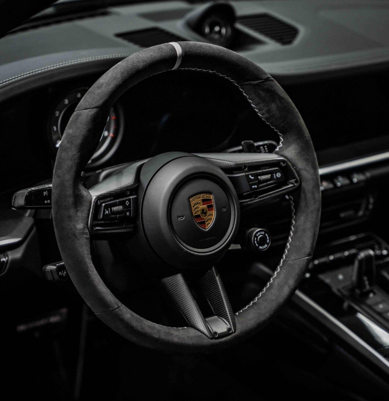 OEM PORSCHE 992 GT3 GT3RS CARRERA CAYENNE TAYCAN ALCANTARA STEERING WHEEL CARBON