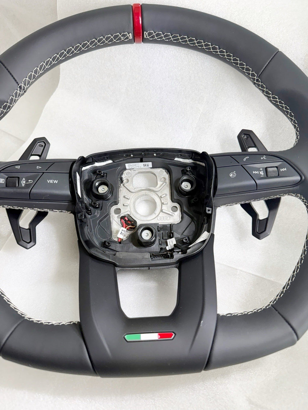 OEM LAMBORGHINI URUS S SE BANG FULL LEATHER WHITE STITCH STEERING WHEEL HEATED