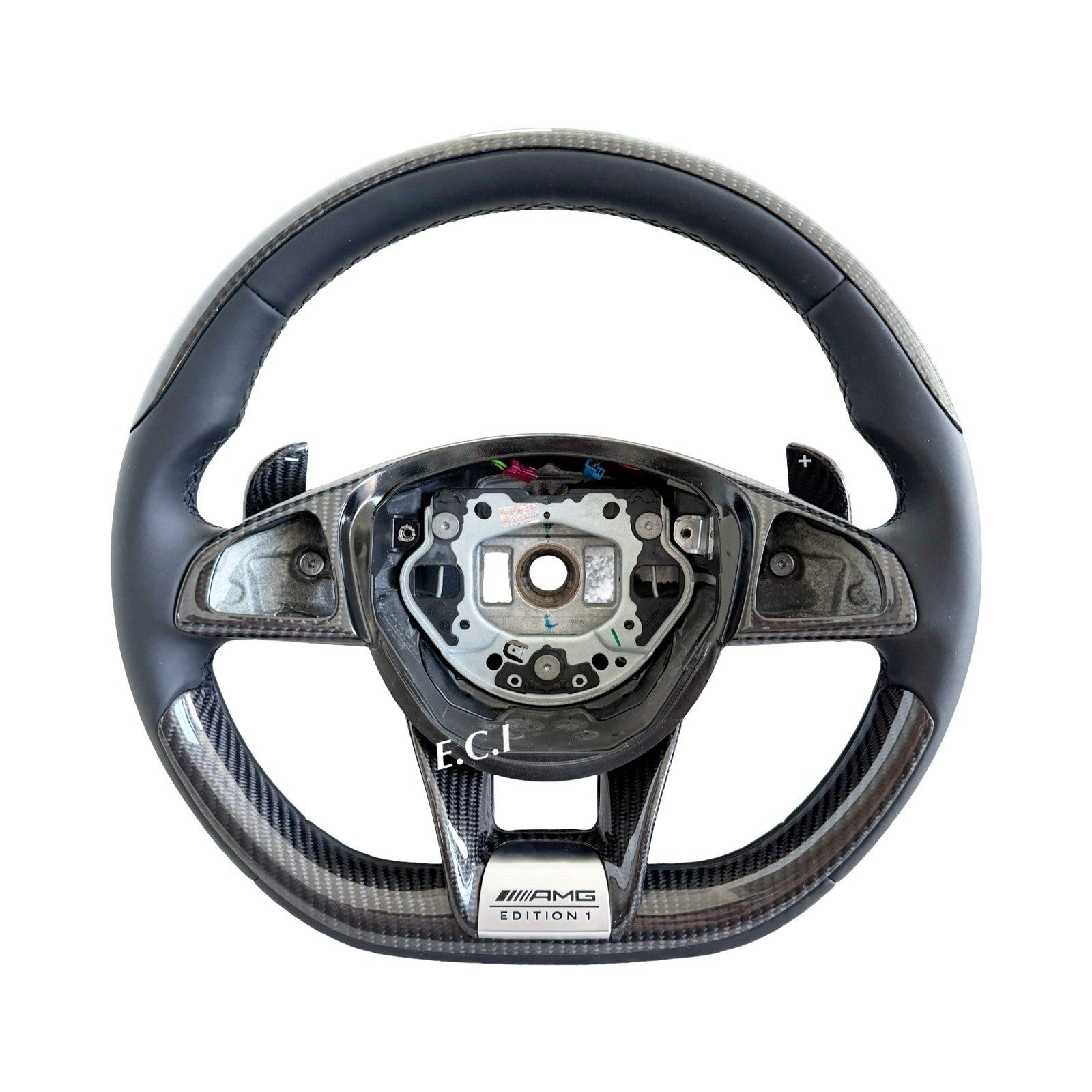 GENUINE MERCEDES CLS63 C63 S63 GLE63 GLS63 CLA45 E63 CARBON FIBER STEERING WHEEL