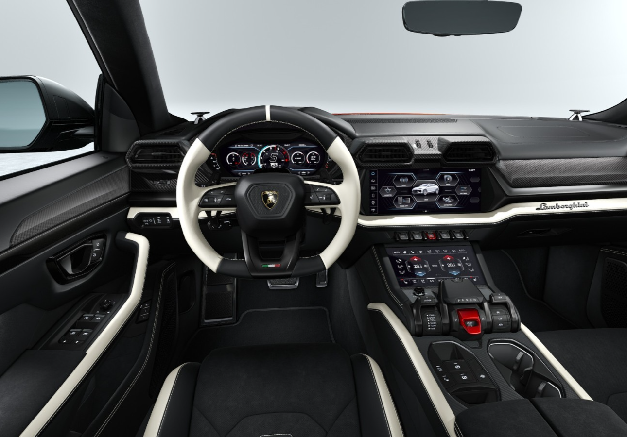 2026 OEM LAMBORGHINI URUS S SE ALCANTARA PERFORMANTE BEIGE STEERING WHEEL HEATED