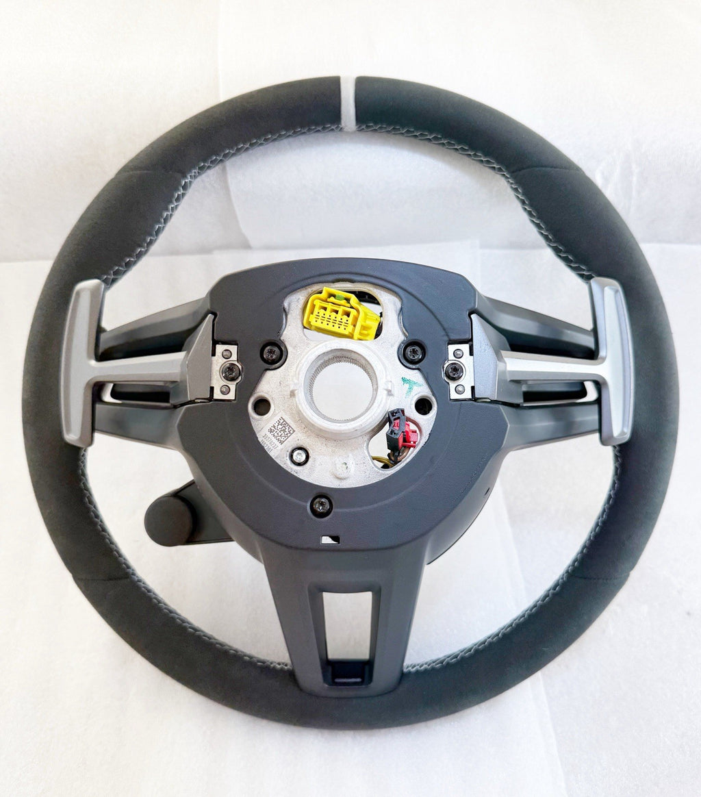 OEM Porsche 992 GT3 CARRERA T GTS STEERING WHEEL ALCANTARA CARBON HEATED CHALK