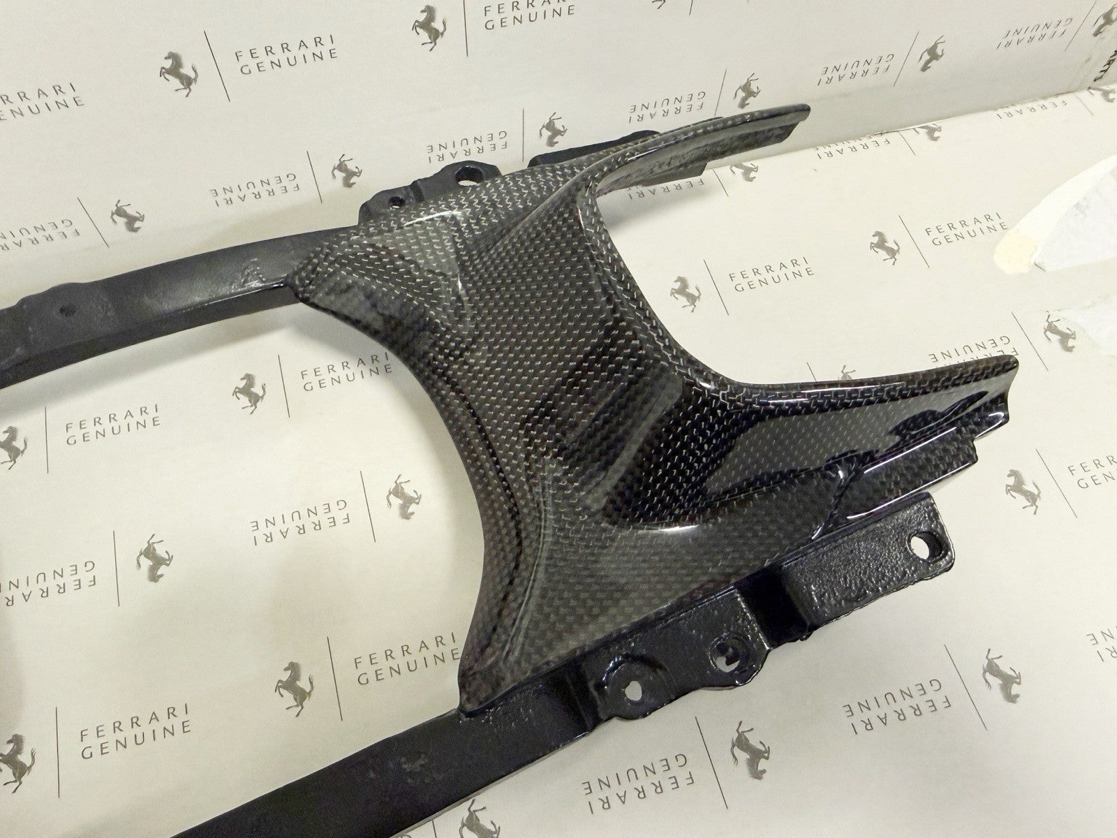 OEM Ferrari F164 Portofino M Carbon Fiber Center Upper Cup Holder +  Console Set