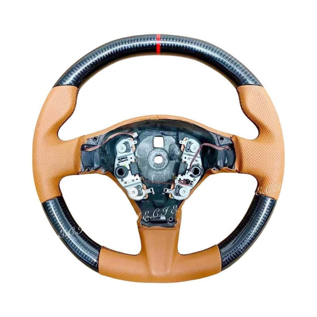 OEM GENUINE RED MASERATI GRANTURISMO MC QUATTROPORTE CARBON FIBER STEERING WHEEL
