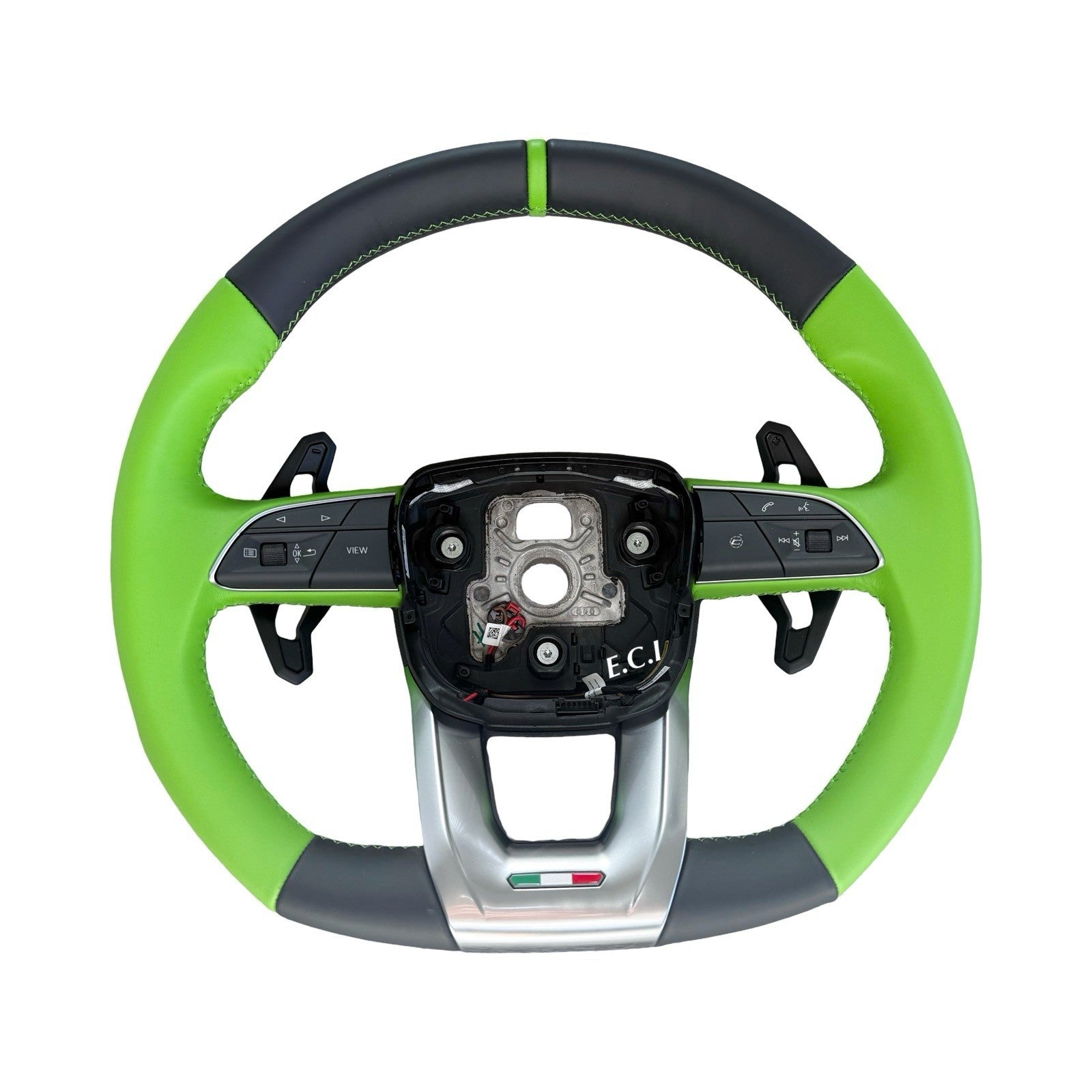 2026 OEM LAMBORGHINI URUS S SE ALCANTARA PERFORMANTE GREEN STITCH STEERING WHEEL