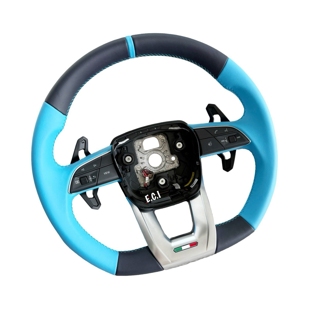 2026 OEM LAMBORGHINI URUS S SE ALCANTARA PERFORMANTE BLUE HEATED STEERING WHEEL