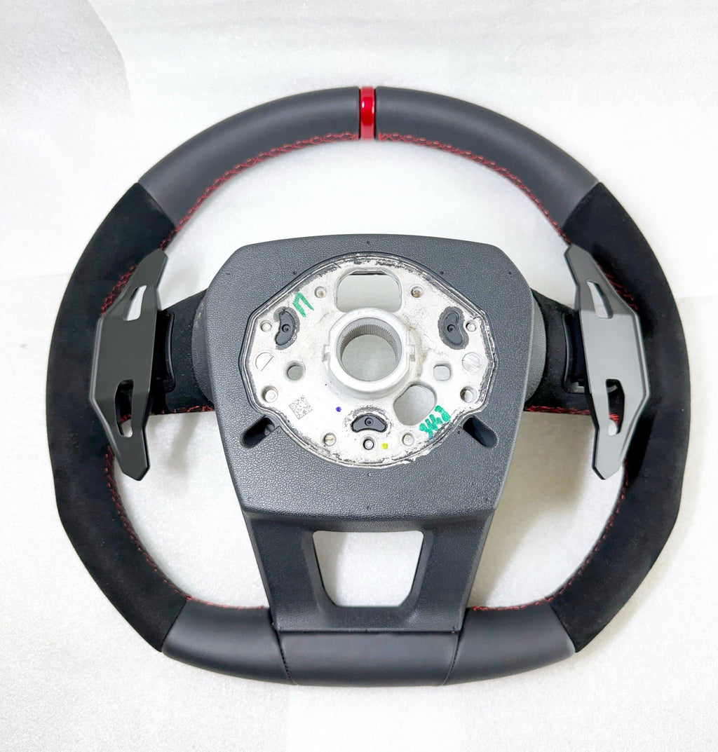 GENUINE LAMBORGHINI URUS S SE PERFORMANTE  ALCANTARA STEERING WHEEL RED STITCH