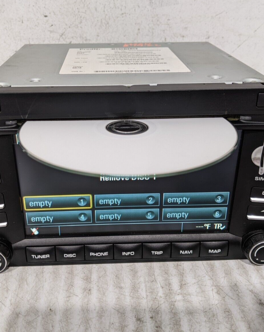 09-12 OEM 997 Porsche 911 CARRERA CAYMAN BOXSTER PCM3 Navigation Radio XM 6 DISC