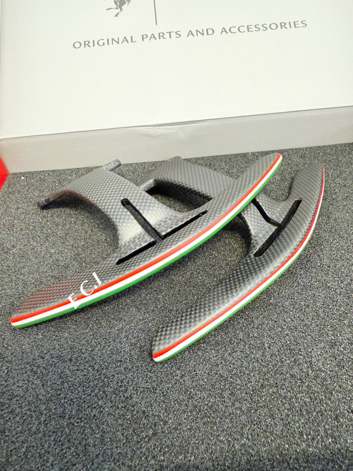 OEM Ferrari 488 F8 GTB Pista Spider Carbon Fiber  F1 Longer Paddle shifter Set