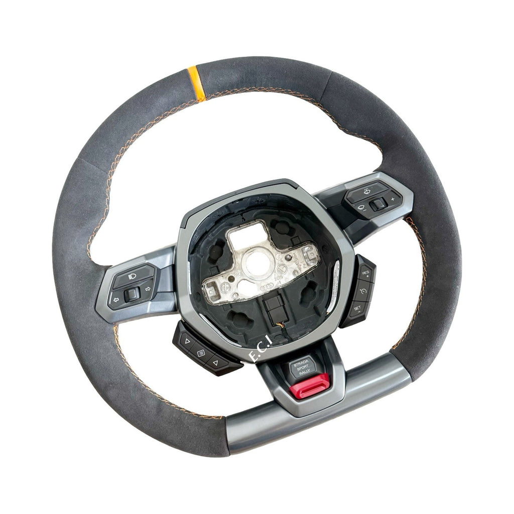 ORA GENUINE OEM LAMBORGHINI HURACAN PERFORMANTE EVO STO ALCANTARA STEERING WHEEL