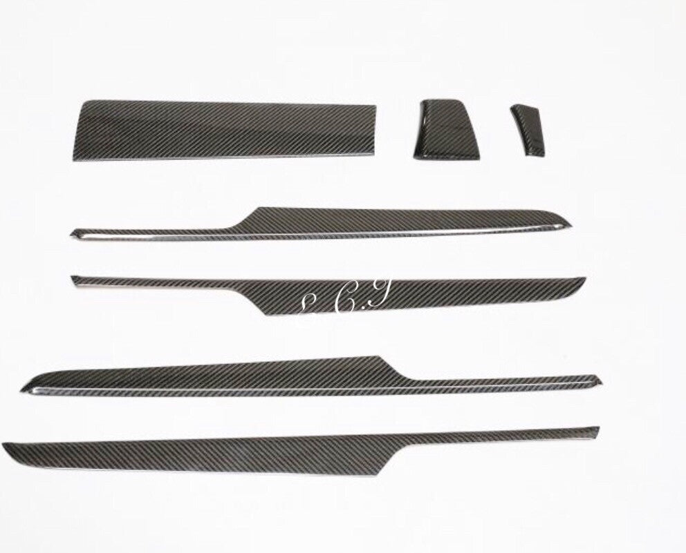 2019-2021 PORSCHE MACAN 95B TURBO FULL CARBON FIBER Dash Interior Trim SET