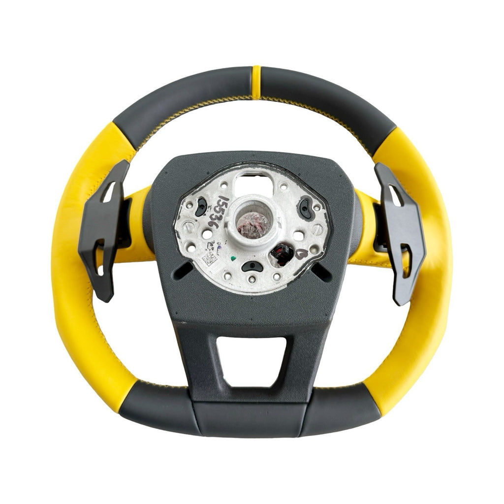 2026 OEM LAMBORGHINI URUS S SE ALCANTARA PERFORMANTE STEERING WHEEL YELLOW HEAT