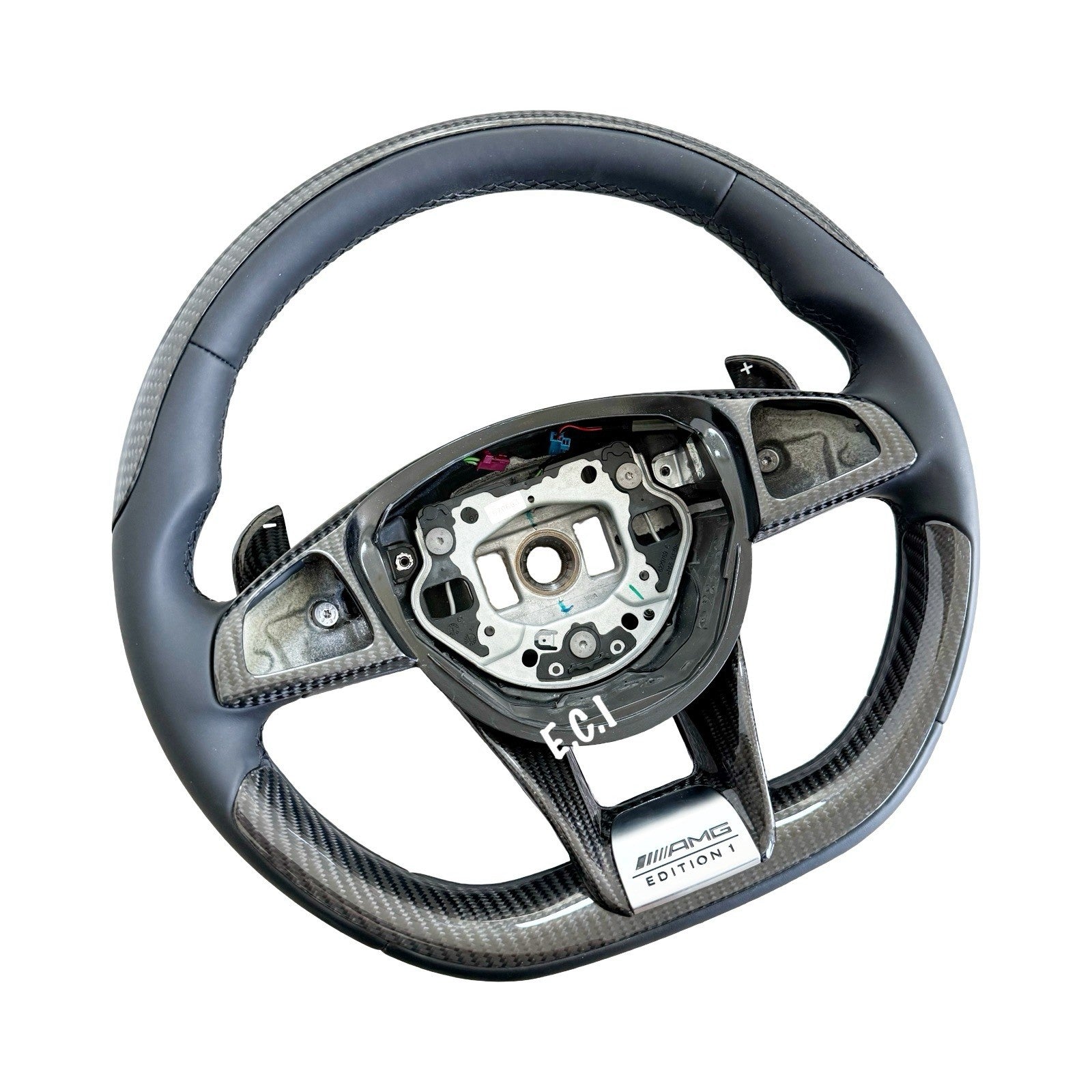 GENUINE MERCEDES CLS63 C63 S63 GLE63 GLS63 CLA45 E63 CARBON FIBER STEERING WHEEL