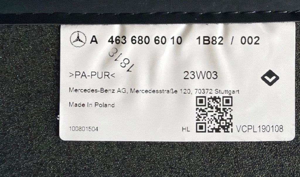 OEM AMG Mercedes Benz Floor Mats G Class W465 W463A G63 G550 Black Carpet New