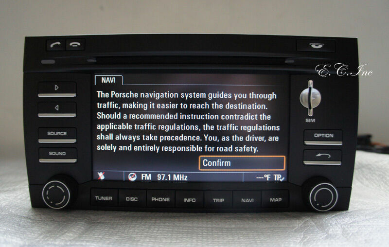 OEM 09 10 Porsche 95564297000 Cayenne S Turbo PCM3 Touch Screen HD Navigation XM