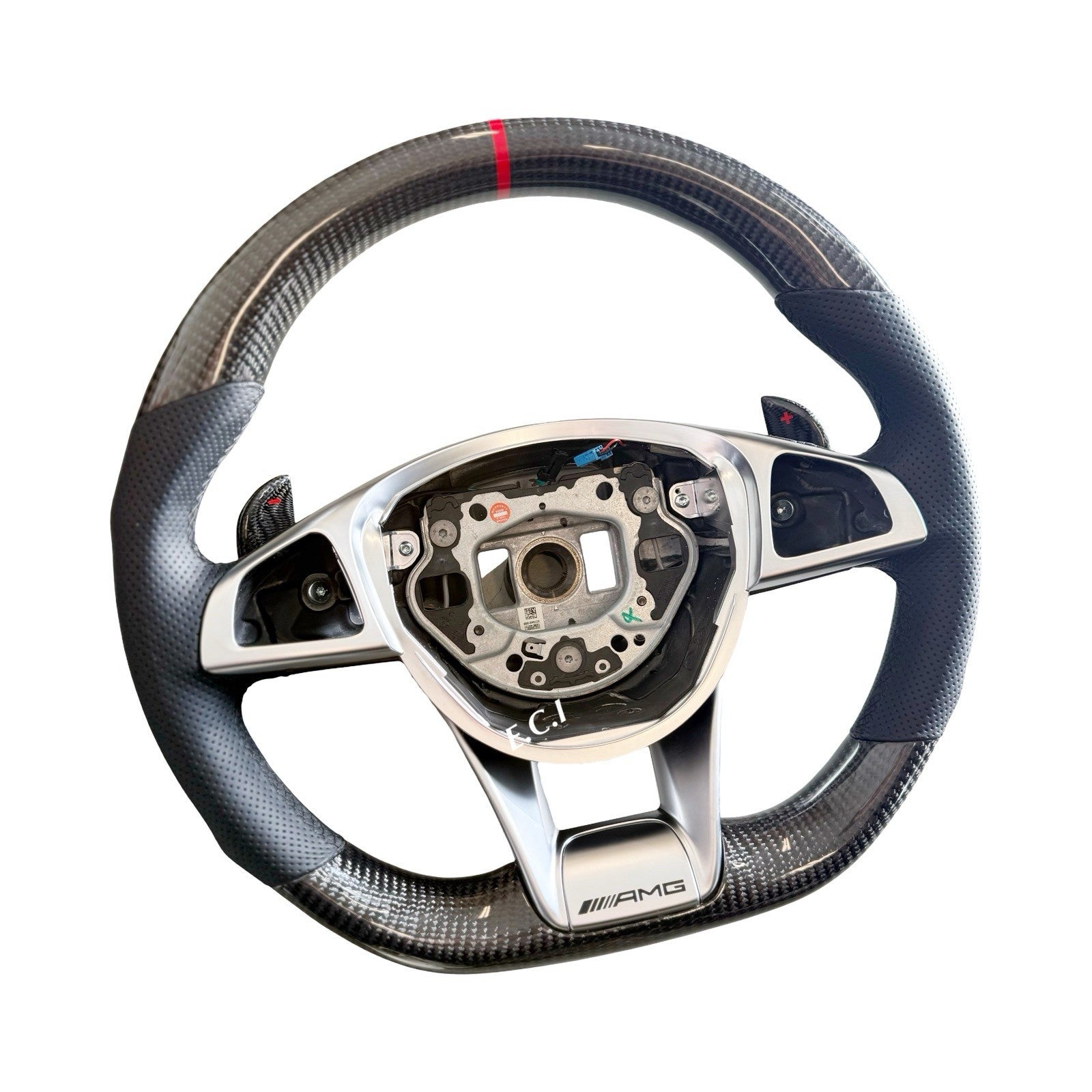 GENUINE MERCEDES CLS63 C63 S63 GLE63 GLS63 CLA45 E63 CARBON FIBER STEERING WHEEL